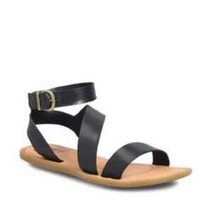 New! Born Leah Ankle Strap Sandals in Black